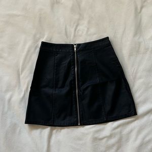 Black Leather Skirt
